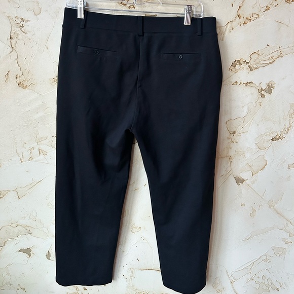 WILLIT NWT Women’s Black Capri Pants 10 | High-Waisted Stretch Elastic Waist - Picture 4 of 8